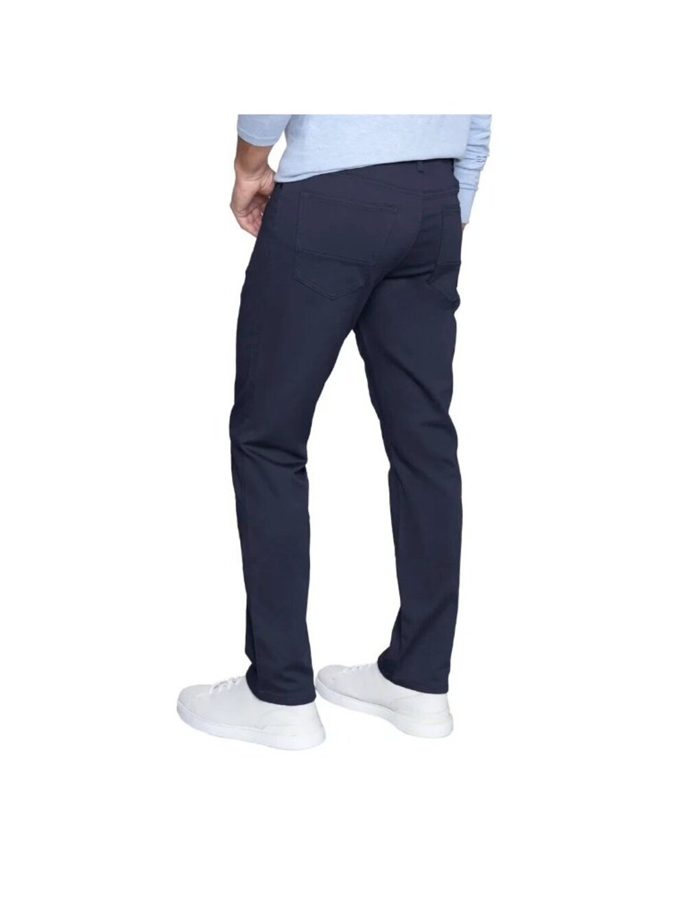 NWT English Laundry Men's 32x32 5-Pocket Straight Fit Pants Stretch Fabric Navy - Picture 2 of 11